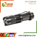 Flashlight Manufacturer 3W XPE led High Power Long Distance Aluminum color flashlight